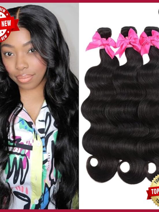 24-28 Inch Brazilian Body Wave Human Hair Extensions 10A Quality main image 5
